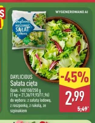 Sałata cięta z sałatą lodową Daylicious +3 warianty