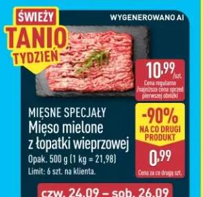 Mięso mielone z łopatki wieprzowej Mięsne Specjały