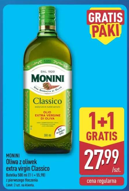Oliwa z oliwek extra virgin Classico Monini