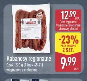 Kabanosy regionalne wieprzowe z cielęciną Majerczyk