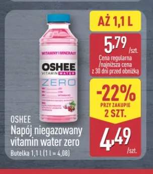 Napój niegazowany Oshee Vitamin Water Zero