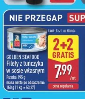 Filety z tuńczyka w sosie własnym Golden Seafood