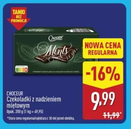 Czekoladki z nadzieniem miętowym Choceur