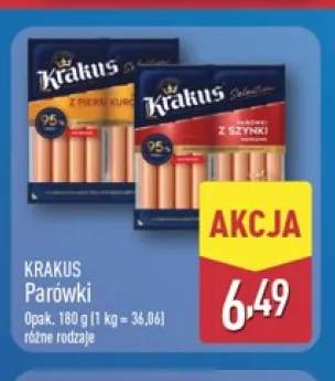 Parówki z piersi kurczaka Krakus +1 wariant