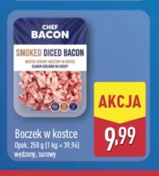 Boczek w kostce wędzony surowy Chef Bacon