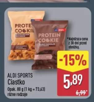 Ciastko proteinowe Chocolate Chip Aldi Sports