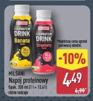 Napój proteinowy Milsani High Protein Drink Banana