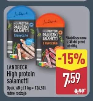 Paluszki salametti klasyczne Landbeck High Protein