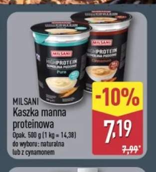Kaszka manna proteinowa naturalna Milsani +1 wariant