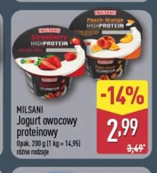 Jogurt owocowy proteinowy Milsani