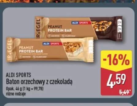 Baton orzechowy z czekoladą Aldi Sports