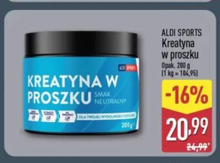 Kreatyna w proszku Aldi Sports
