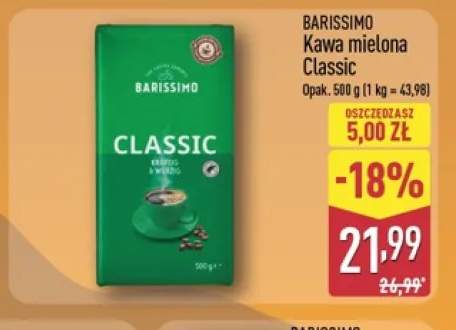 Kawa mielona Classic Barissimo