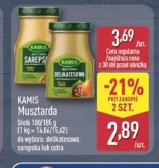 Musztarda delikatesowa Kamis +2 warianty
