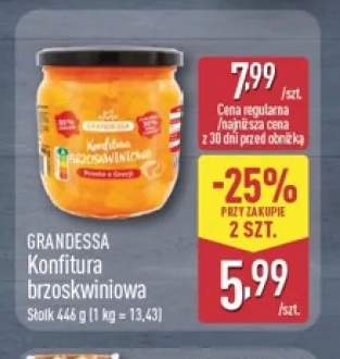 Konfitura brzoskwiniowa Grandessa