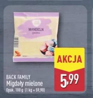 Migdały mielone Back Family