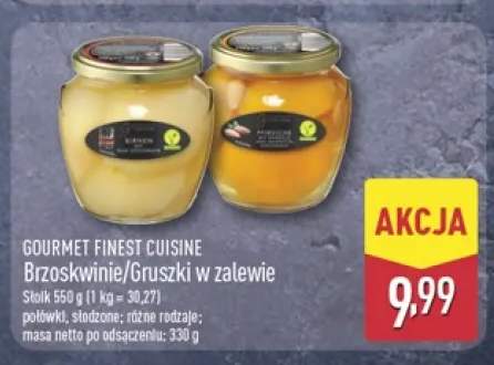 Brzoskwinie w zalewie Gourmet Finest Cuisine +1 wariant