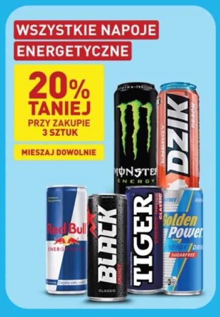 Napój energetyczny Black Energy Classic +6 wariantów