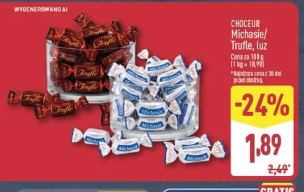 Cukierki Trufle luz Choceur +1 wariant