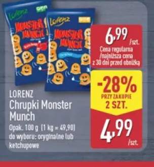 Chrupki Monster Munch oryginalne Lorenz +1 wariant