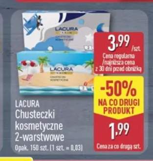 Chusteczki kosmetyczne 2-warstwowe Lacura