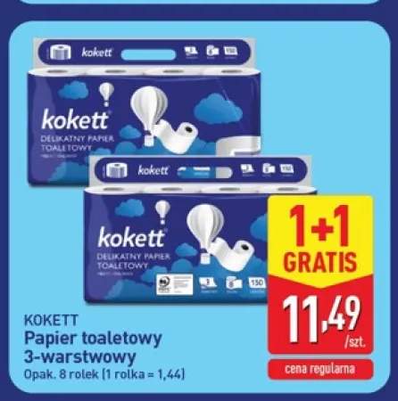 Papier toaletowy 3-warstwowy 8-pak Kokett