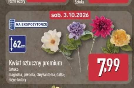 Kwiat sztuczny premium magnolia +3 warianty
