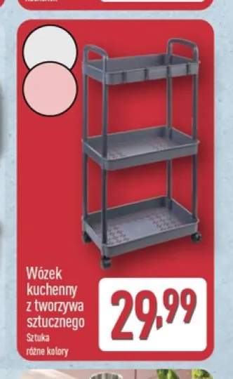 Wózek kuchenny z tworzywa sztucznego