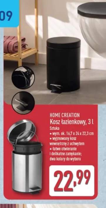 Kosz łazienkowy 3 l Home Creation