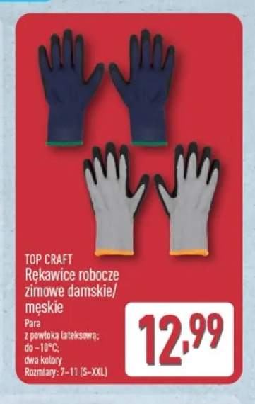 Rękawice robocze zimowe damskie Top Craft +1 wariant