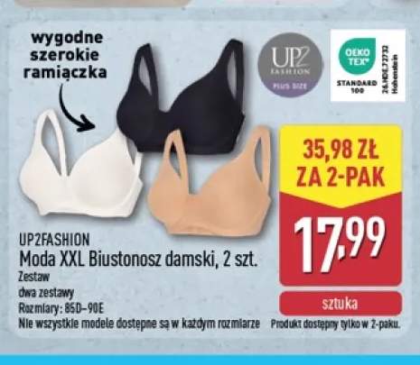 Moda XXL Biustonosz damski 2-pak Up2fashion