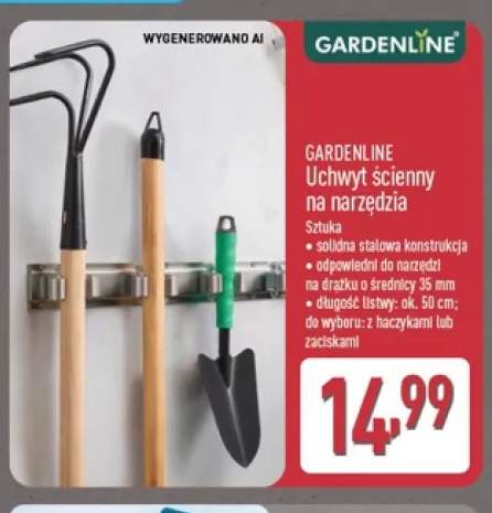 Uchwyt ścienny na narzędzia Gardenline