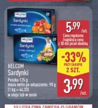 Sardynki w oleju Helcom +1 wariant