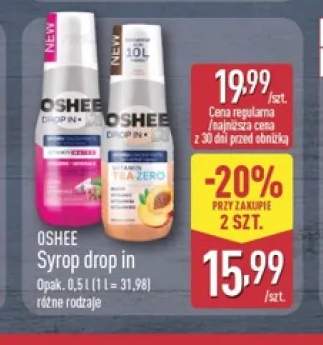 Syrop drop in Tea Zero Oshee +1 wariant