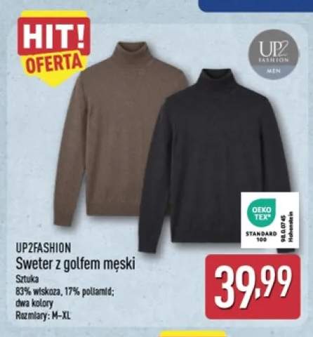 Sweter z golfem męski Up2fashion