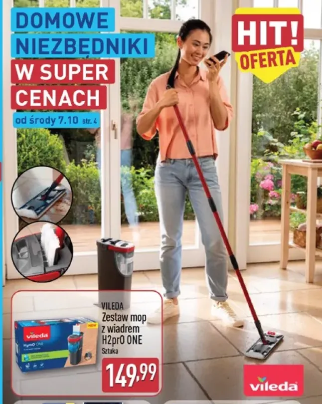 Zestaw mop z wiadrem H2prO ONE Vileda