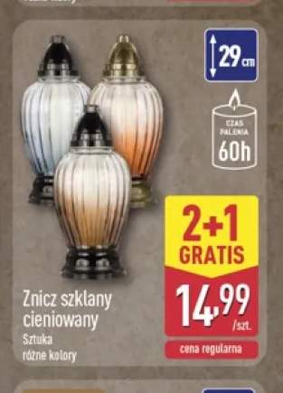 Znicz szklany cieniowany