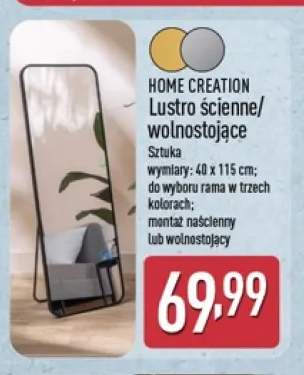 Lustro ścienne/wolnostojące Home Creation 40x115 cm