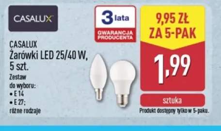 Żarówki LED E14 5-pak Casalux +1 wariant
