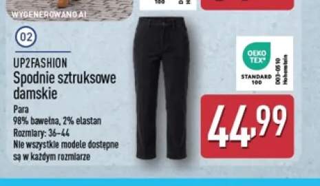 Spodnie sztruksowe damskie UP2FASHION