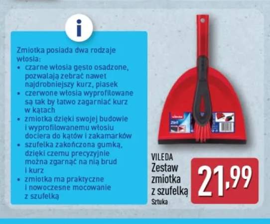 Zestaw zmiotka z szufelką Vileda