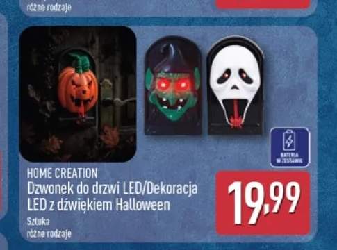 Dzwonek do drzwi LED Halloween Home Creation +1 wariant