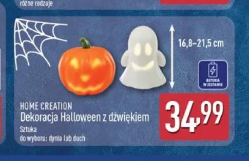 Dekoracja Halloween z dźwiękiem dynia Home Creation +1 wariant