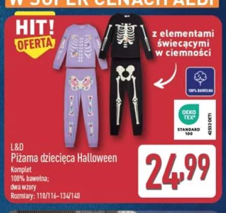 Piżama dziecięca Halloween L & D