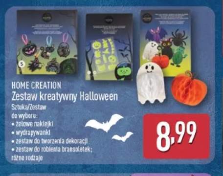 Zestaw kreatywny Halloween żelowe naklejki Home Creation +3 warianty