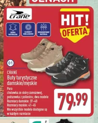 Buty turystyczne damskie/męskie Crane
