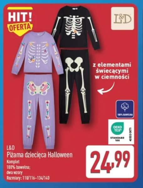 Piżama dziecięca Halloween L & D
