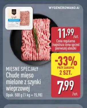 Chude mięso mielone z szynki wieprzowej Mięsne Specjały