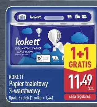 Papier toaletowy 3-warstwowy 8-pak Kokett