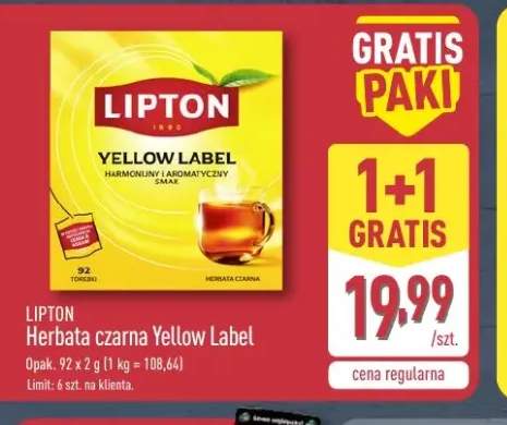 Herbata czarna Yellow Label Lipton